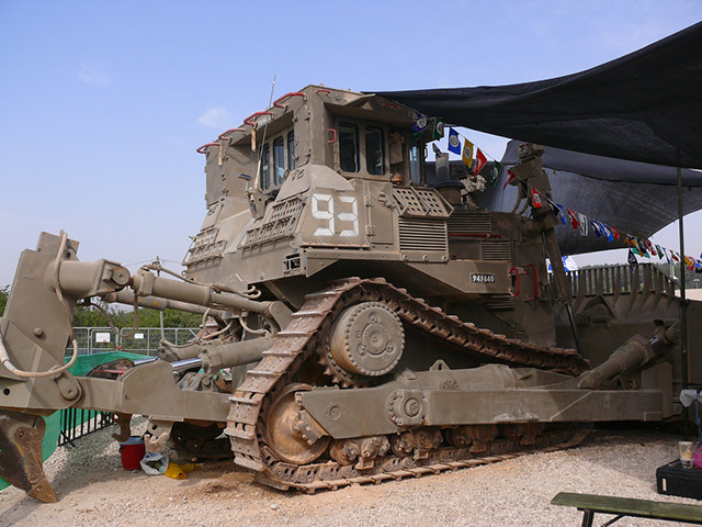 Military bulldozer
